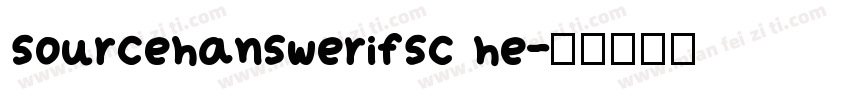 sourcehanswerifsc he字体转换
